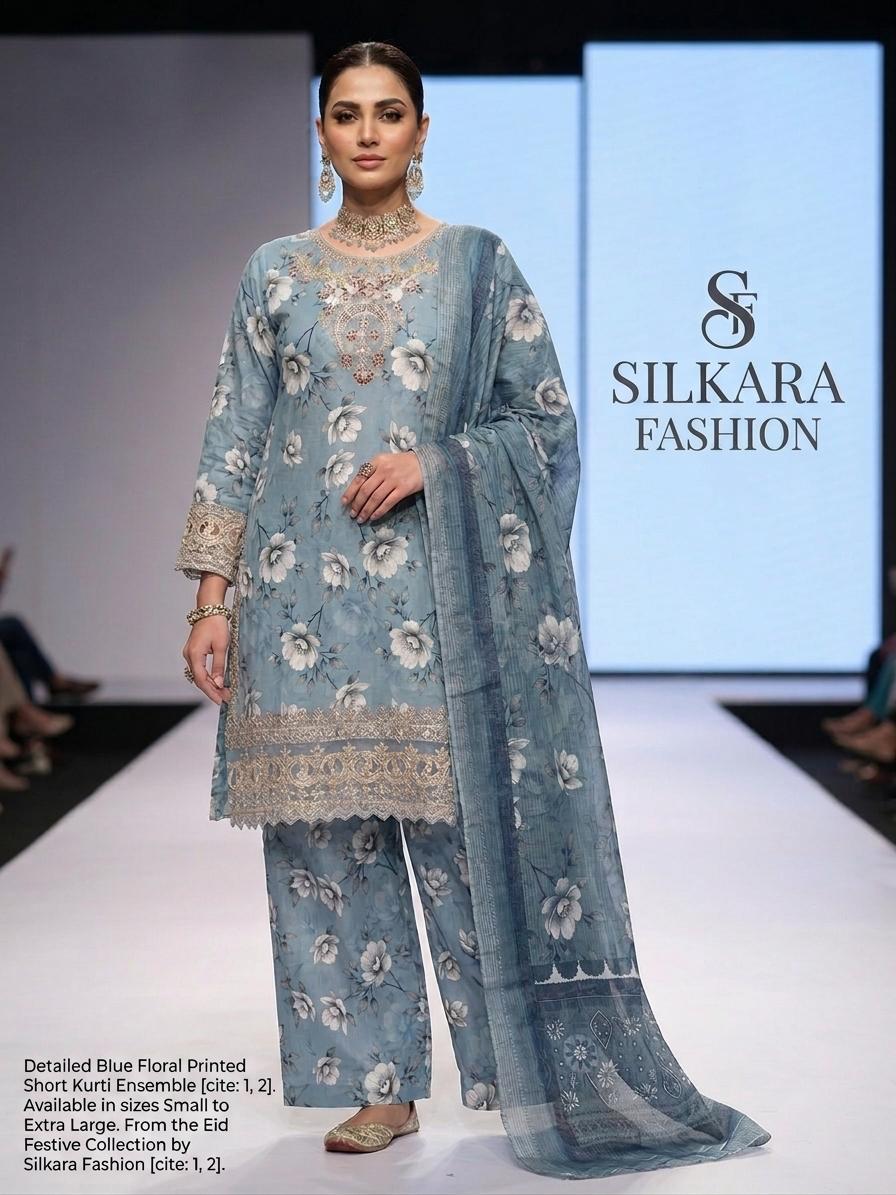 Heavily Embroidered Palazzo & Chiffon Dupatta Set