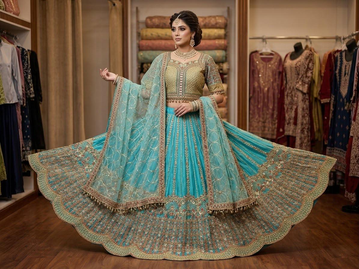 Grand Heritage Bridal Lehenga & Embellished Choli
